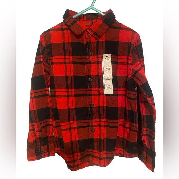 🆕NWT Cat & Jack Flannel Boys Size 5T - Picture 2 of 6